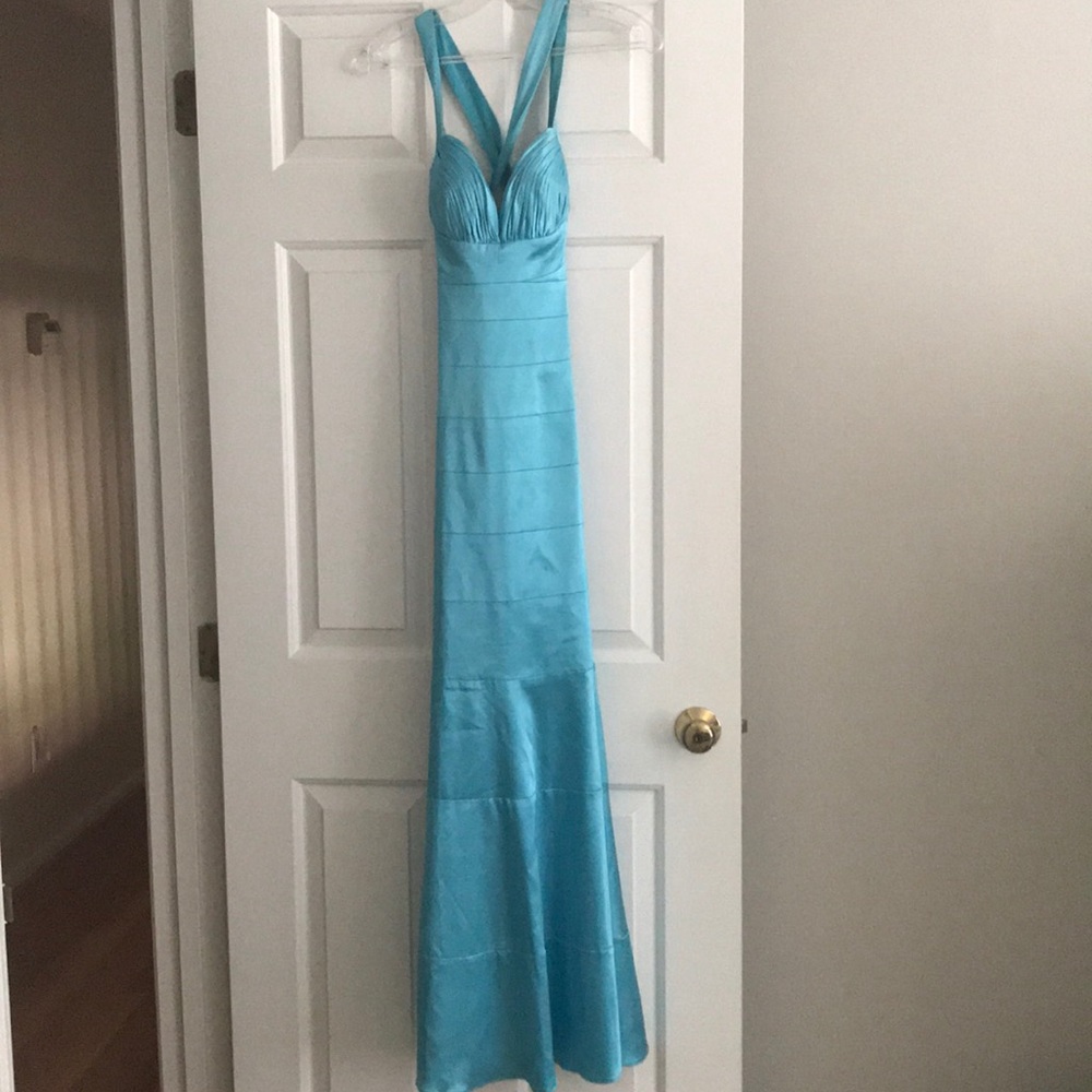 Blue prom dress